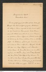 Nachlass Franz Steindachner, Brief von Eduard Graeffe an Franz Steindachner (14.09.1899), Inv.Nr. 173.21, Seite 1